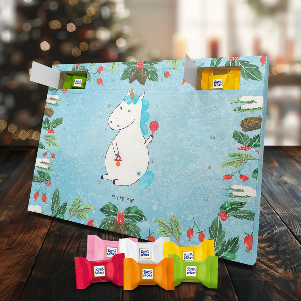 Chocolate advent calendar unicorn infant mother, offspring, first child, baby happiness, birthday, birth present, parents, birth gift, birth