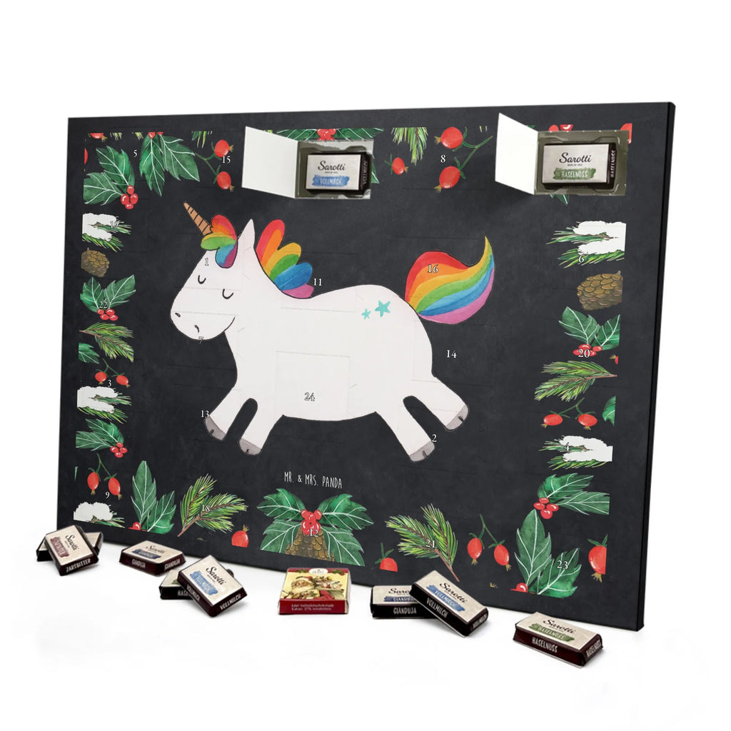 Chocolate advent calendar unicorn happy joy of life, fun, cheerful, joy