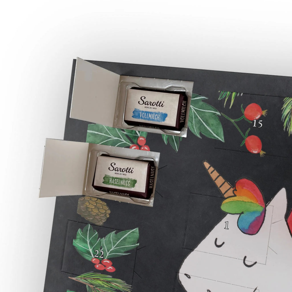 Chocolate advent calendar unicorn happy joy of life, fun, cheerful, joy