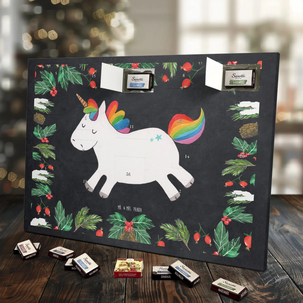 Chocolate advent calendar unicorn happy joy of life, fun, cheerful, joy