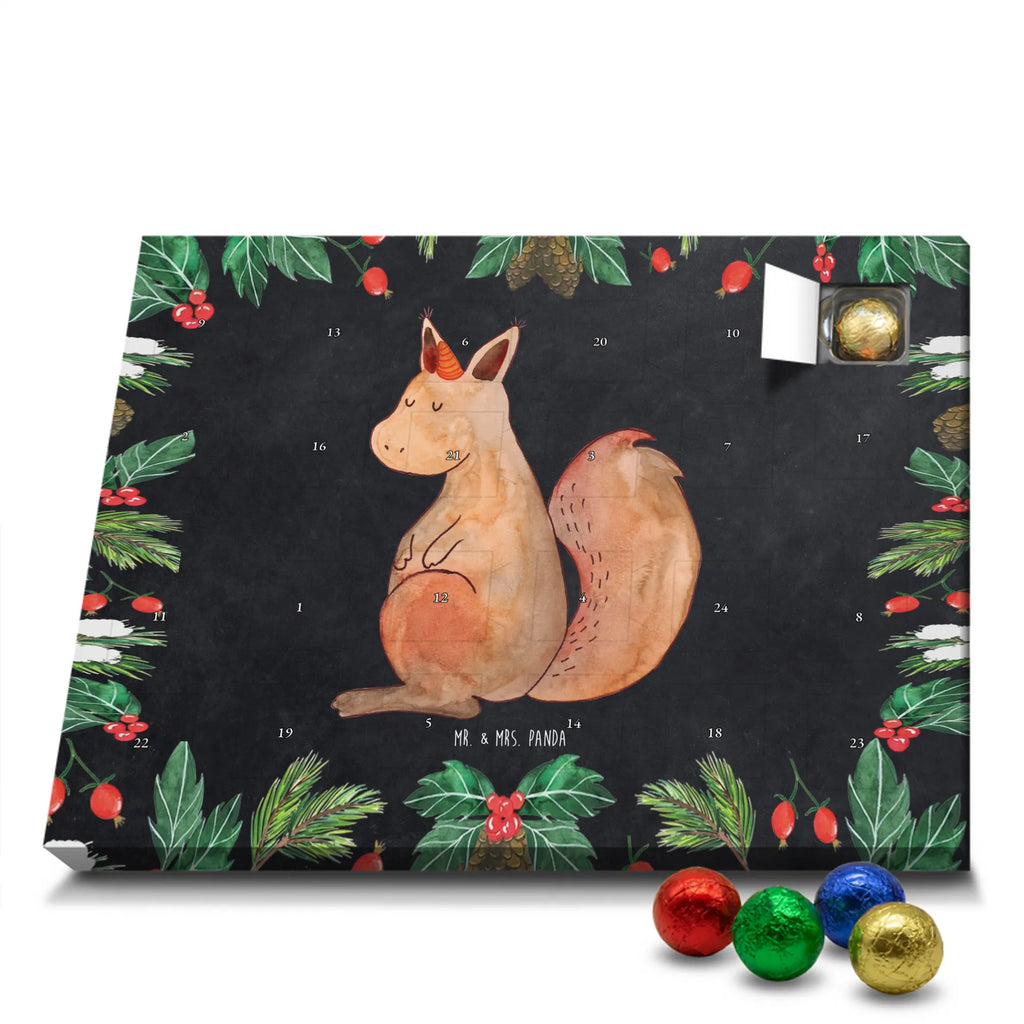 Chocolate advent calendar unicorn Believe squirrel