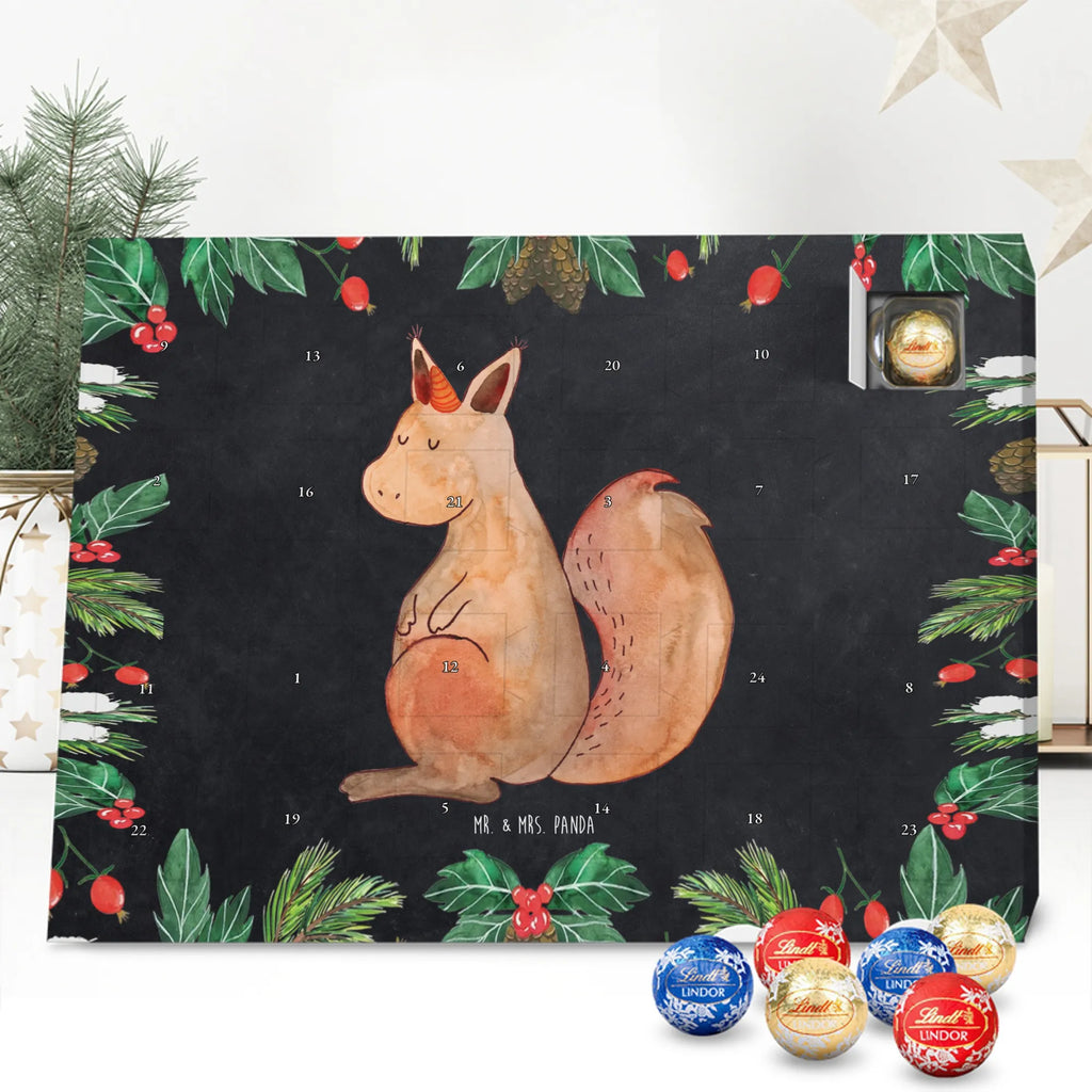 Chocolate advent calendar unicorn Believe squirrel