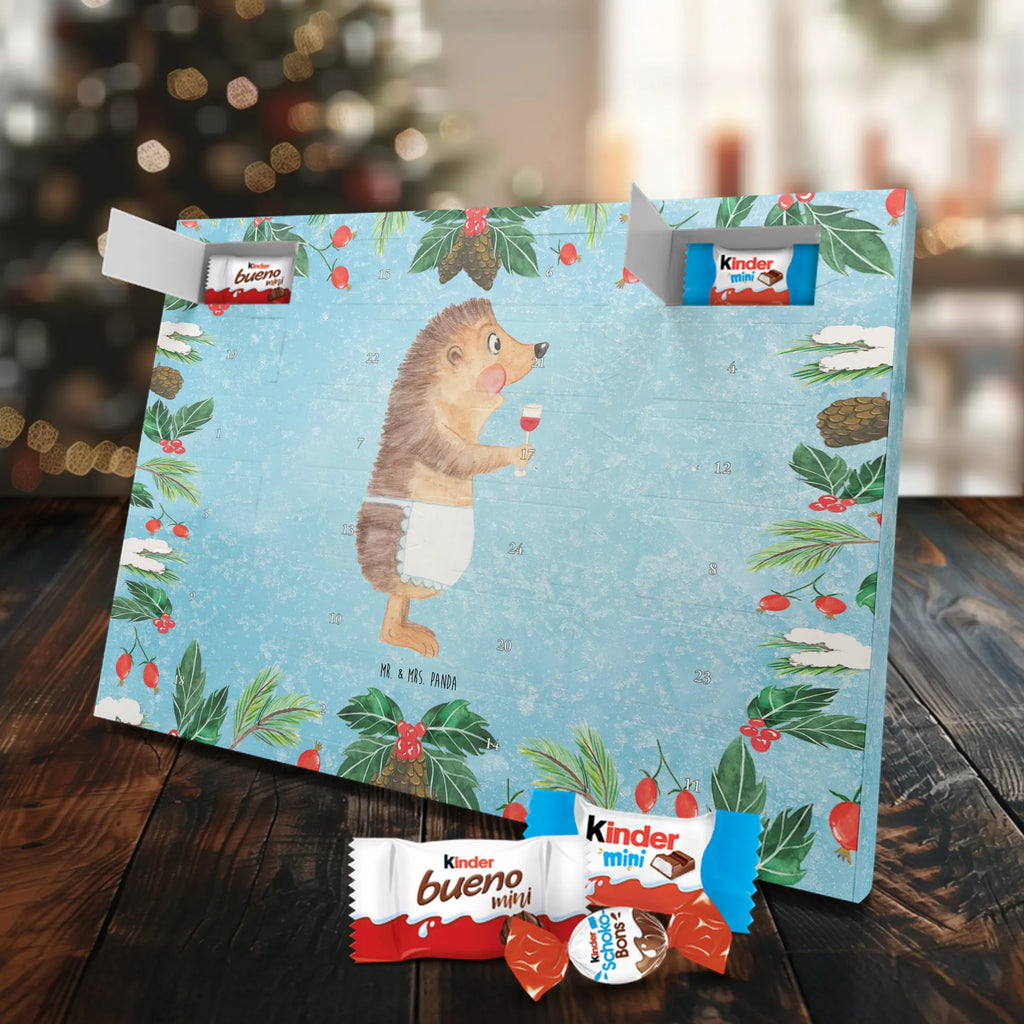 Chocolate advent calendar Hedgehog wine gift ideas, gifts, small animals, good mood, cute, funny sayings, cute animal motives, hand drawn, special gifts, card, animal lover, white wine, wine glass, drinking wine, red wine, wine saying, wine decoration, gift wine drinker, gift wine lover
