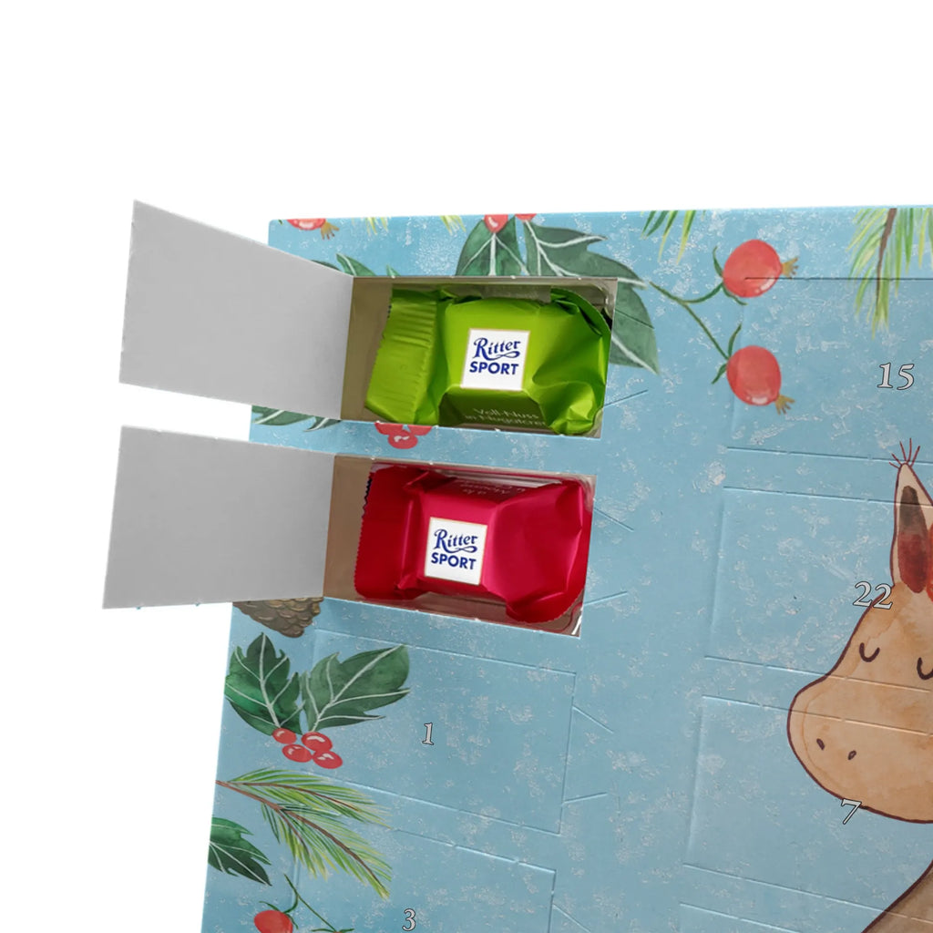 Chocolate advent calendar unicorn Believe squirrel