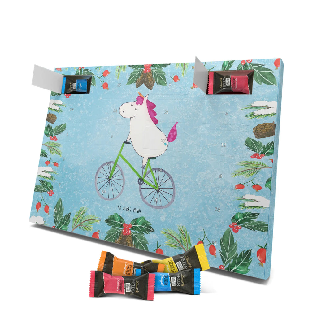 Chocolate advent calendar unicorn cyclist wheel, luxury problem, love affliction, confetti, fairy dust, cycling, cyclist gift, present, grief