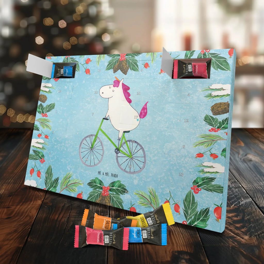 Chocolate advent calendar unicorn cyclist wheel, luxury problem, love affliction, confetti, fairy dust, cycling, cyclist gift, present, grief