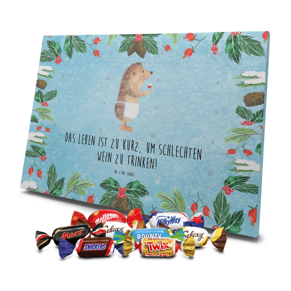 Chocolate advent calendar Hedgehog wine gift ideas, gifts, small animals, good mood, cute, funny sayings, cute animal motives, hand drawn, special gifts, card, animal lover, white wine, wine glass, drinking wine, red wine, wine saying, wine decoration, gift wine drinker, gift wine lover