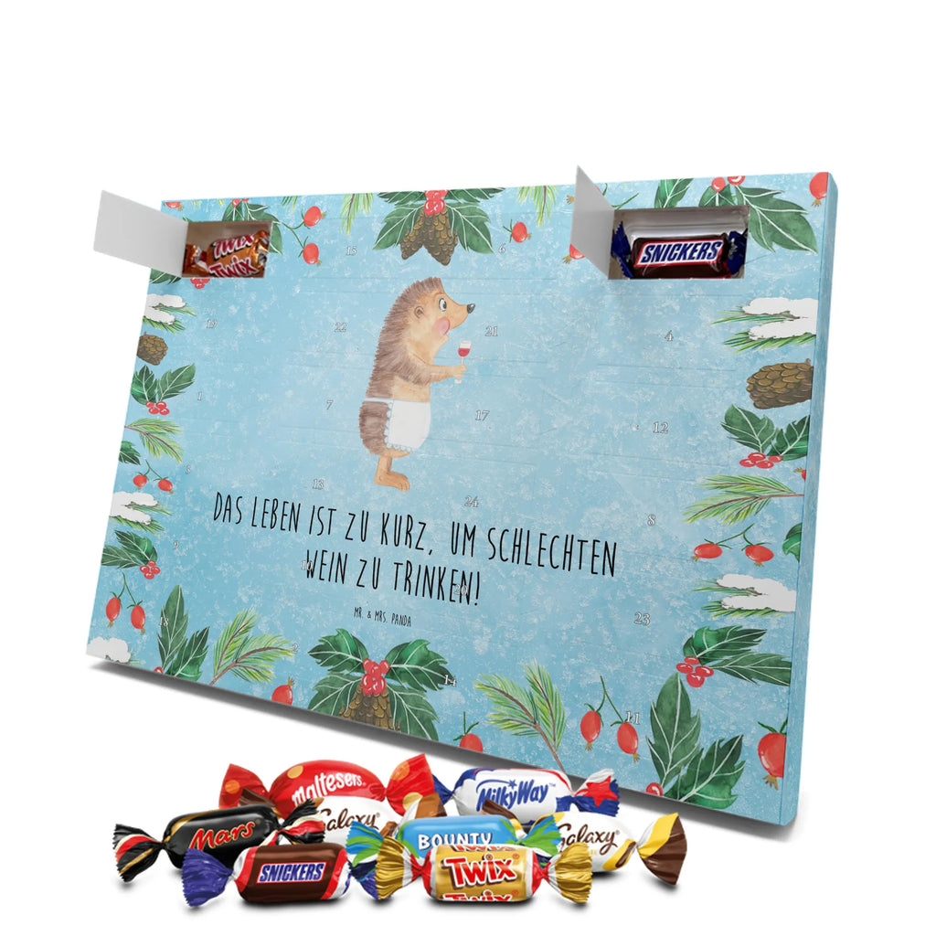 Chocolate advent calendar Hedgehog wine gift ideas, gifts, small animals, good mood, cute, funny sayings, cute animal motives, hand drawn, special gifts, card, animal lover, white wine, wine glass, drinking wine, red wine, wine saying, wine decoration, gift wine drinker, gift wine lover