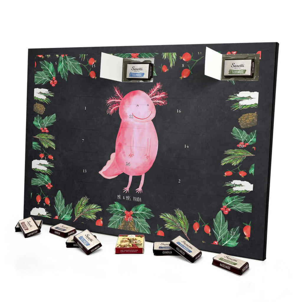 Chocolate advent calendar axolotl Happy Mexican walking fish, Axelotl, marine animals, salamander, amphibian, good mood, tail