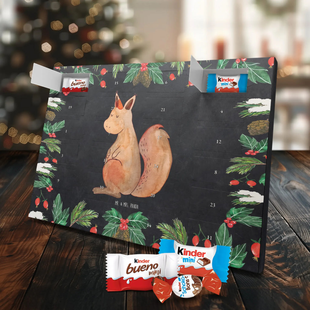 Chocolate advent calendar unicorn Believe squirrel
