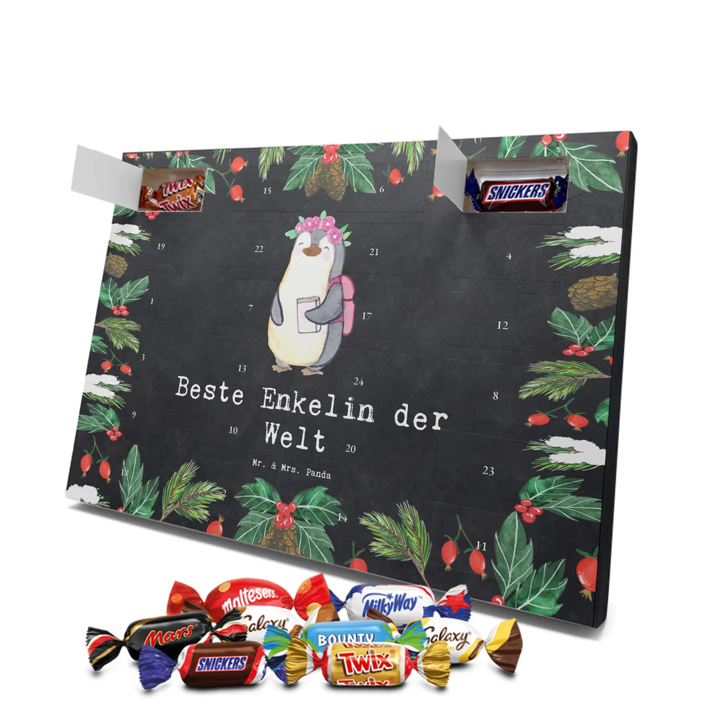 Chocolate advent calendar penguin Best granddaughter in the world gift, birthday, gift idea, birthday present, giving, thank you, for, make you happy, gift tip, grandpa, christening, grandma, Granddaughter, child from son, child from daughter, grandchild