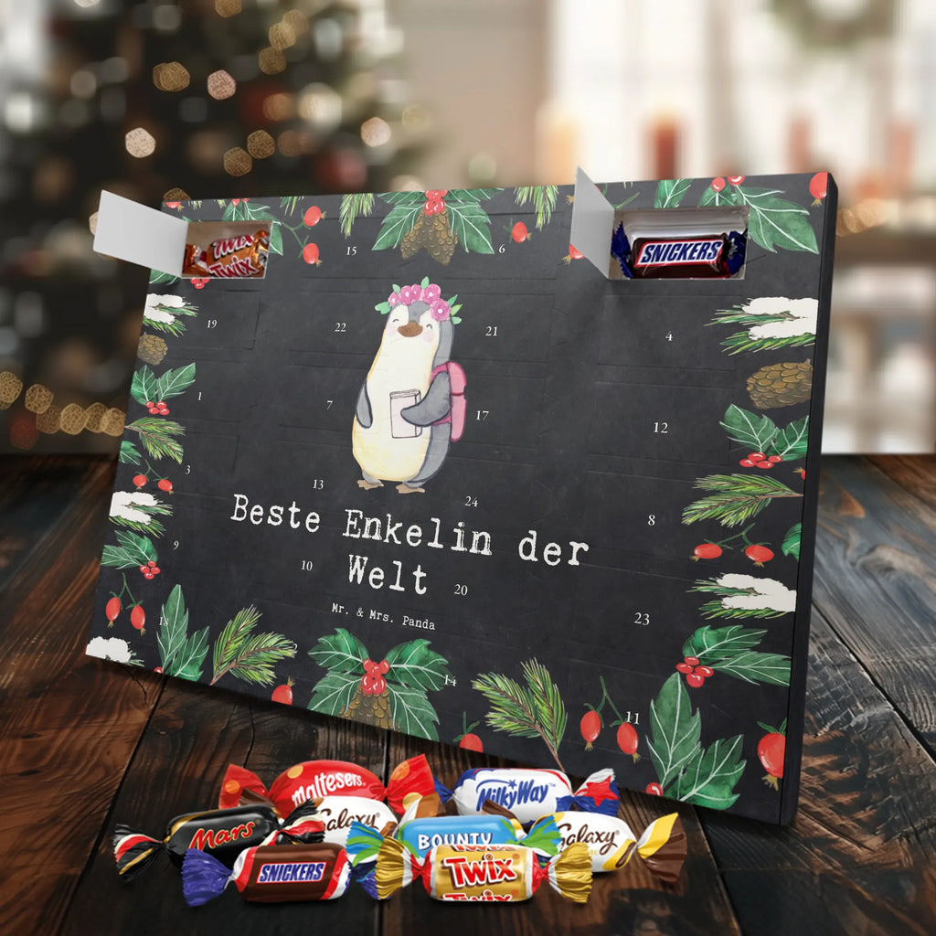 Chocolate advent calendar penguin Best granddaughter in the world gift, birthday, gift idea, birthday present, giving, thank you, for, make you happy, gift tip, grandpa, christening, grandma, Granddaughter, child from son, child from daughter, grandchild