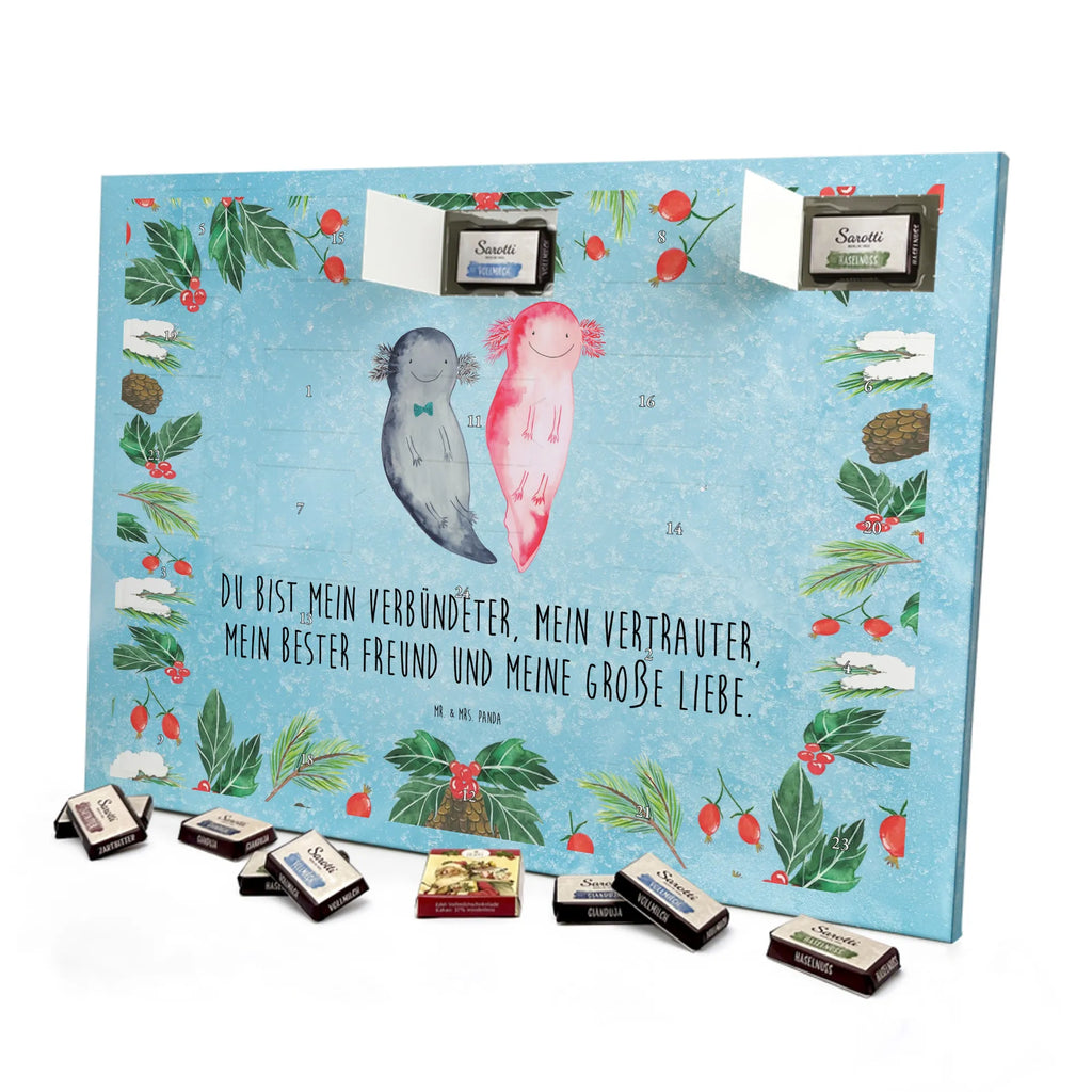 Chocolate advent calendar axolotl Girlfriend Mexican walking fish, Axelotl, marine animals, salamander, amphibian, husband, valentine's day, great love, friend, tail, fiancé, anniversary, proof of love