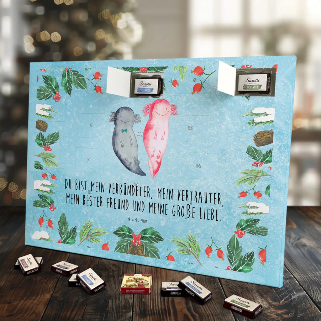 Chocolate advent calendar axolotl Girlfriend Mexican walking fish, Axelotl, marine animals, salamander, amphibian, husband, valentine's day, great love, friend, tail, fiancé, anniversary, proof of love