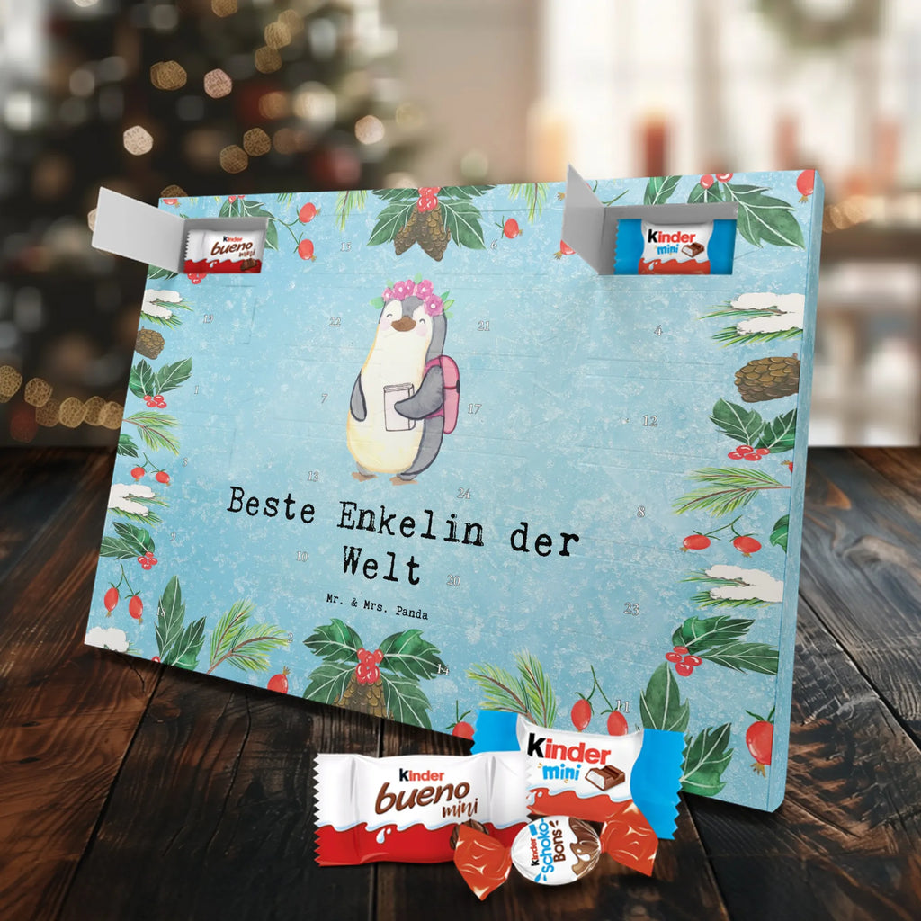 Chocolate advent calendar penguin Best granddaughter in the world gift, birthday, gift idea, birthday present, giving, thank you, for, make you happy, gift tip, grandpa, christening, grandma, Granddaughter, child from son, child from daughter, grandchild