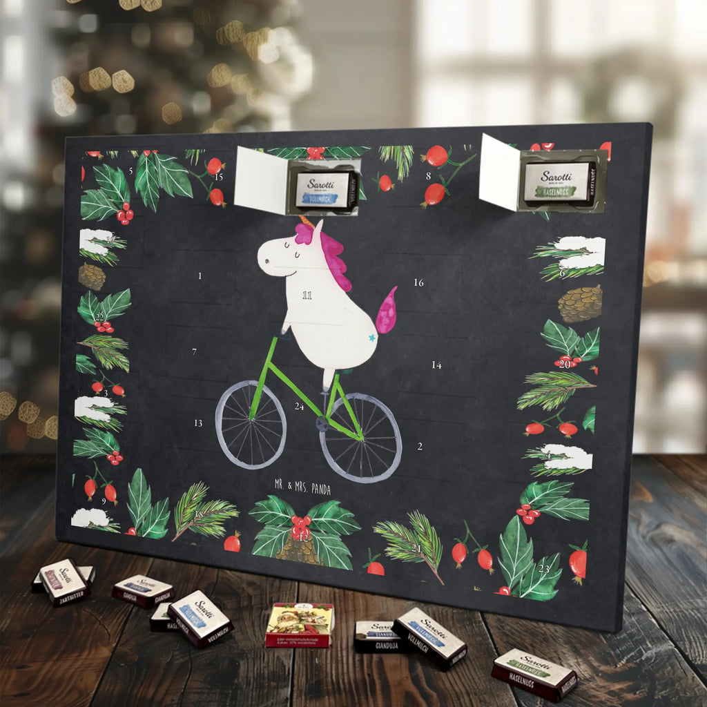 Chocolate advent calendar unicorn cyclist wheel, luxury problem, love affliction, confetti, fairy dust, cycling, cyclist gift, present, grief
