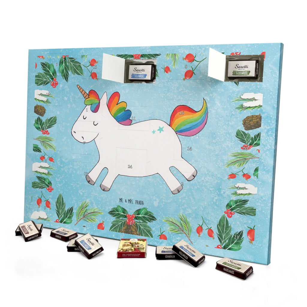 Chocolate advent calendar unicorn happy joy of life, fun, cheerful, joy