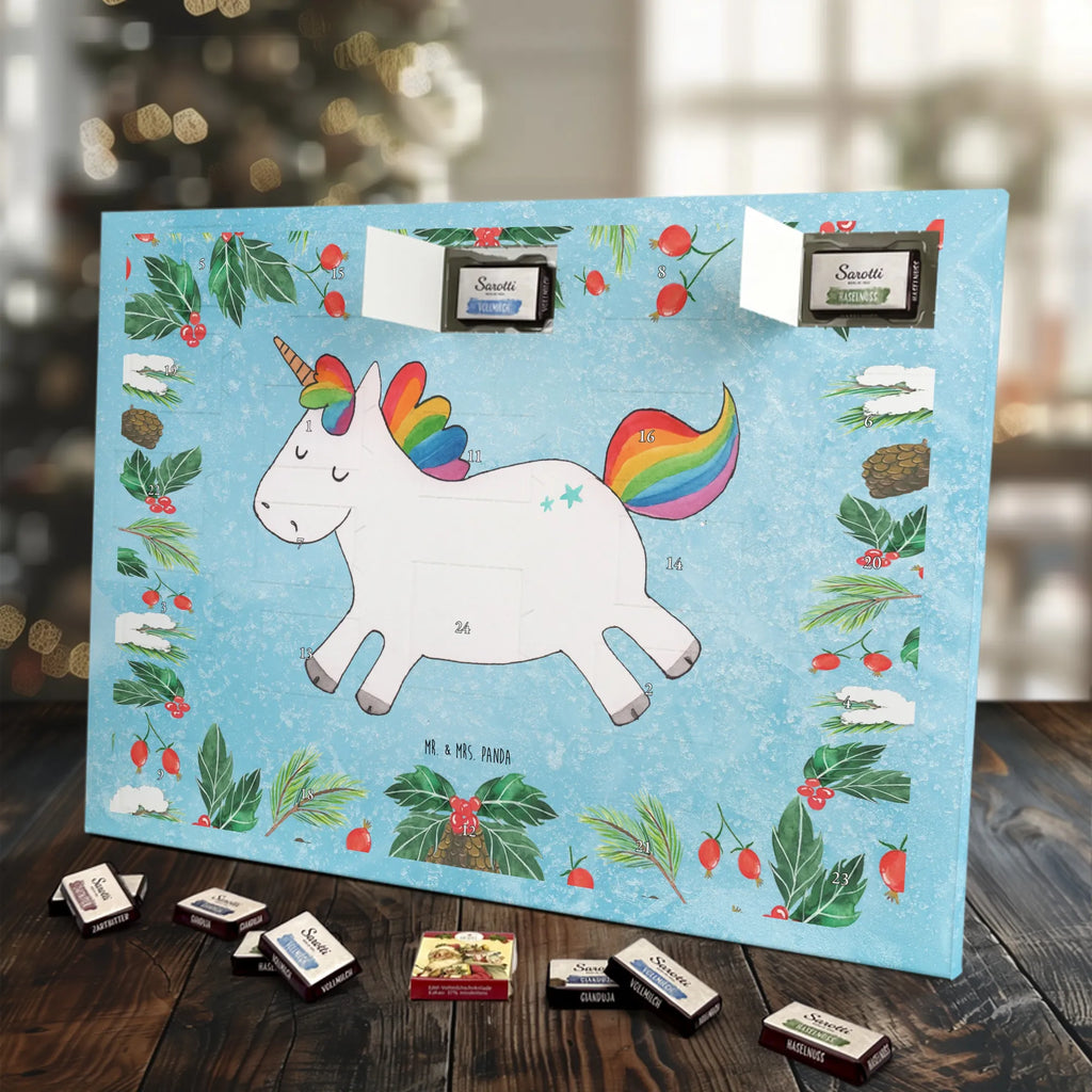 Chocolate advent calendar unicorn happy joy of life, fun, cheerful, joy