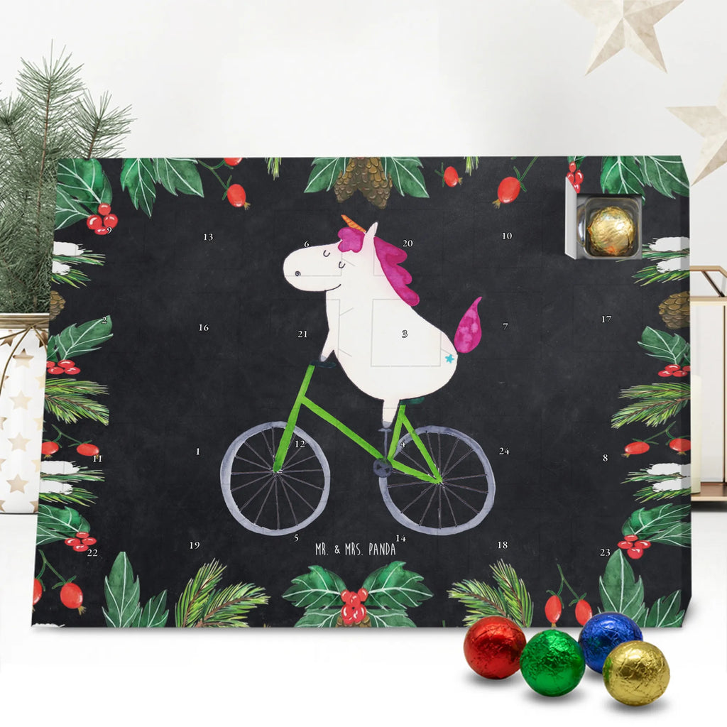 Chocolate advent calendar unicorn cyclist wheel, luxury problem, love affliction, confetti, fairy dust, cycling, cyclist gift, present, grief