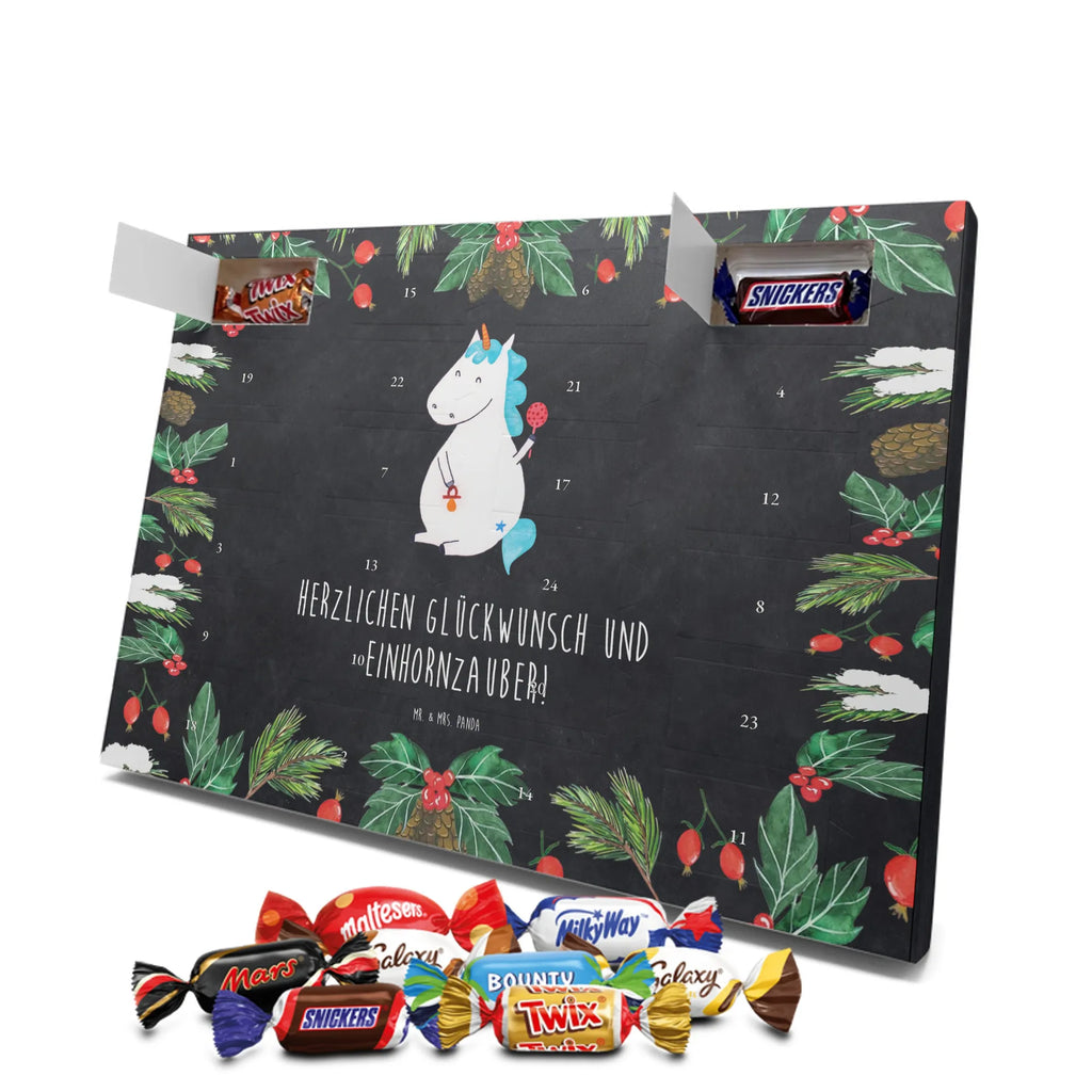 Chocolate advent calendar unicorn infant mother, offspring, first child, baby happiness, birthday, birth present, parents, birth gift, birth