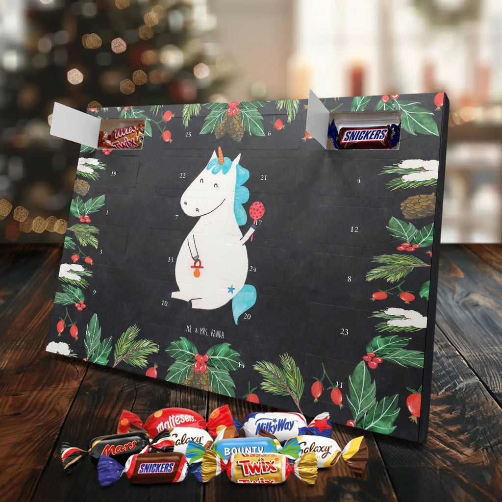 Chocolate advent calendar unicorn infant mother, offspring, first child, baby happiness, birthday, birth present, parents, birth gift, birth