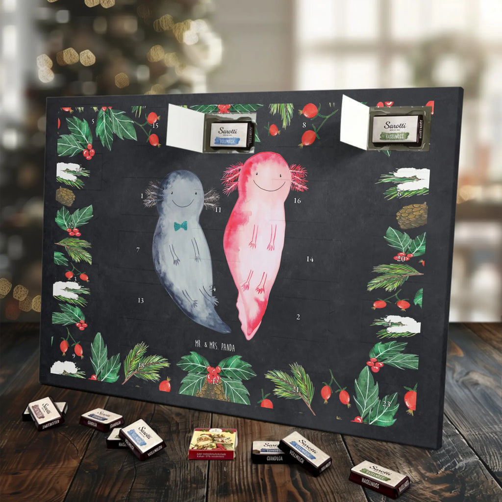 Chocolate advent calendar axolotl Girlfriend Mexican walking fish, Axelotl, marine animals, salamander, amphibian, husband, valentine's day, great love, friend, tail, fiancé, anniversary, proof of love