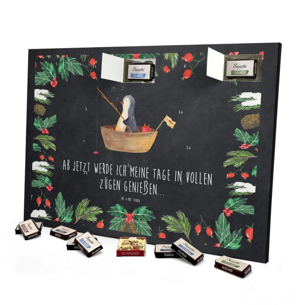 Chocolate advent calendar Penguin fishing boat North Pole, Penguins, divorce, love of life, separation, boat, enjoy, fishing boat, penguins, new beginning, fishing, gift idea heartache, new start