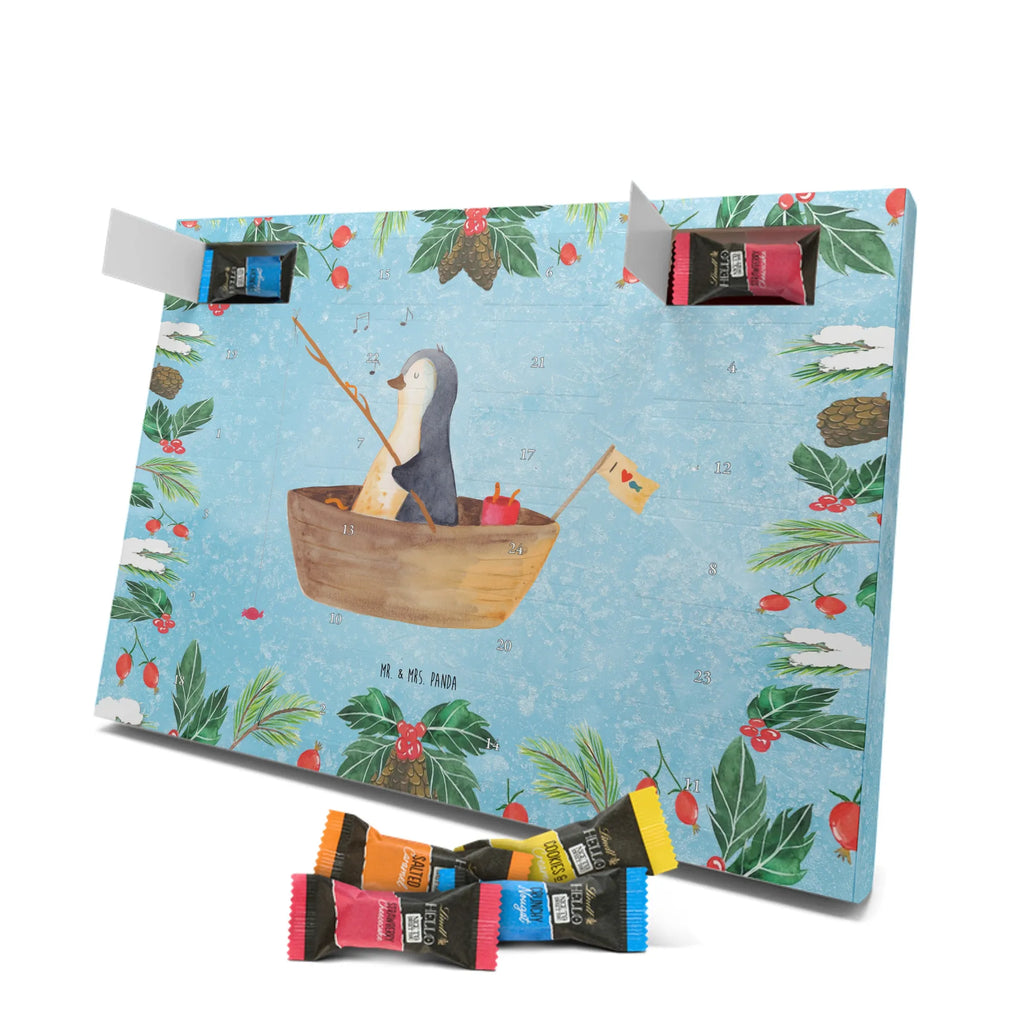 Chocolate advent calendar Penguin fishing boat North Pole, Penguins, divorce, love of life, separation, boat, enjoy, fishing boat, penguins, new beginning, fishing, gift idea heartache, new start