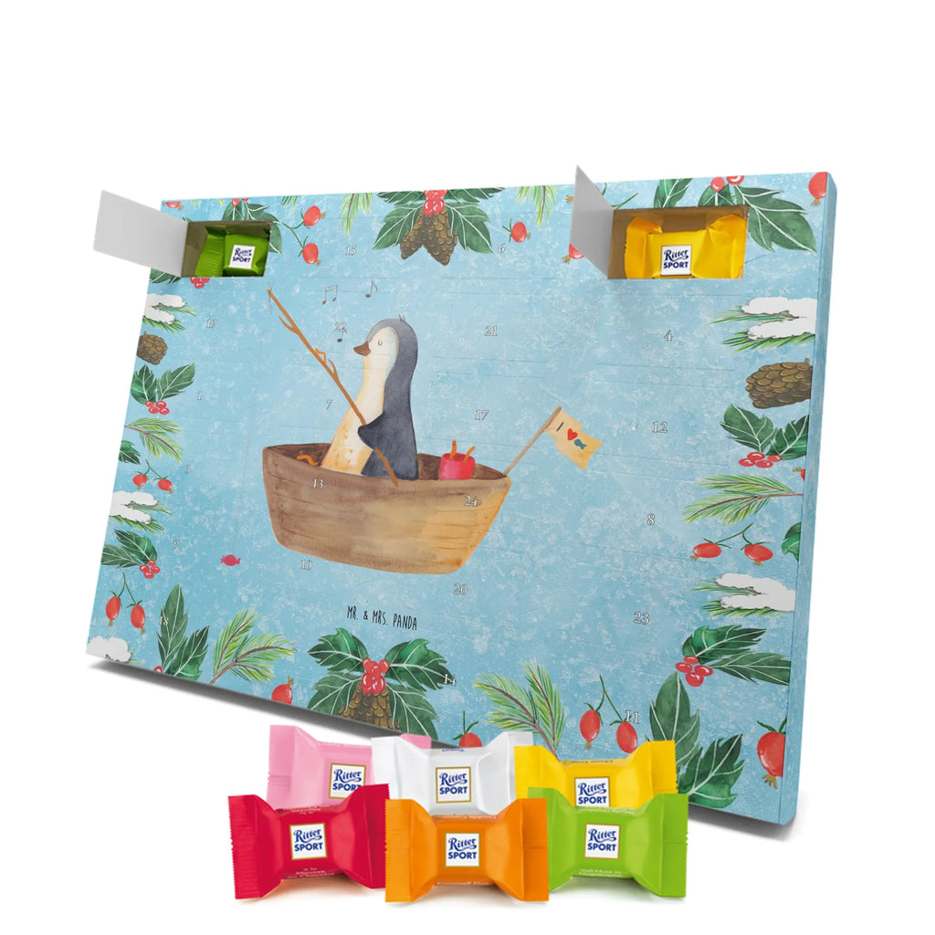 Chocolate advent calendar Penguin fishing boat North Pole, Penguins, divorce, love of life, separation, boat, enjoy, fishing boat, penguins, new beginning, fishing, gift idea heartache, new start