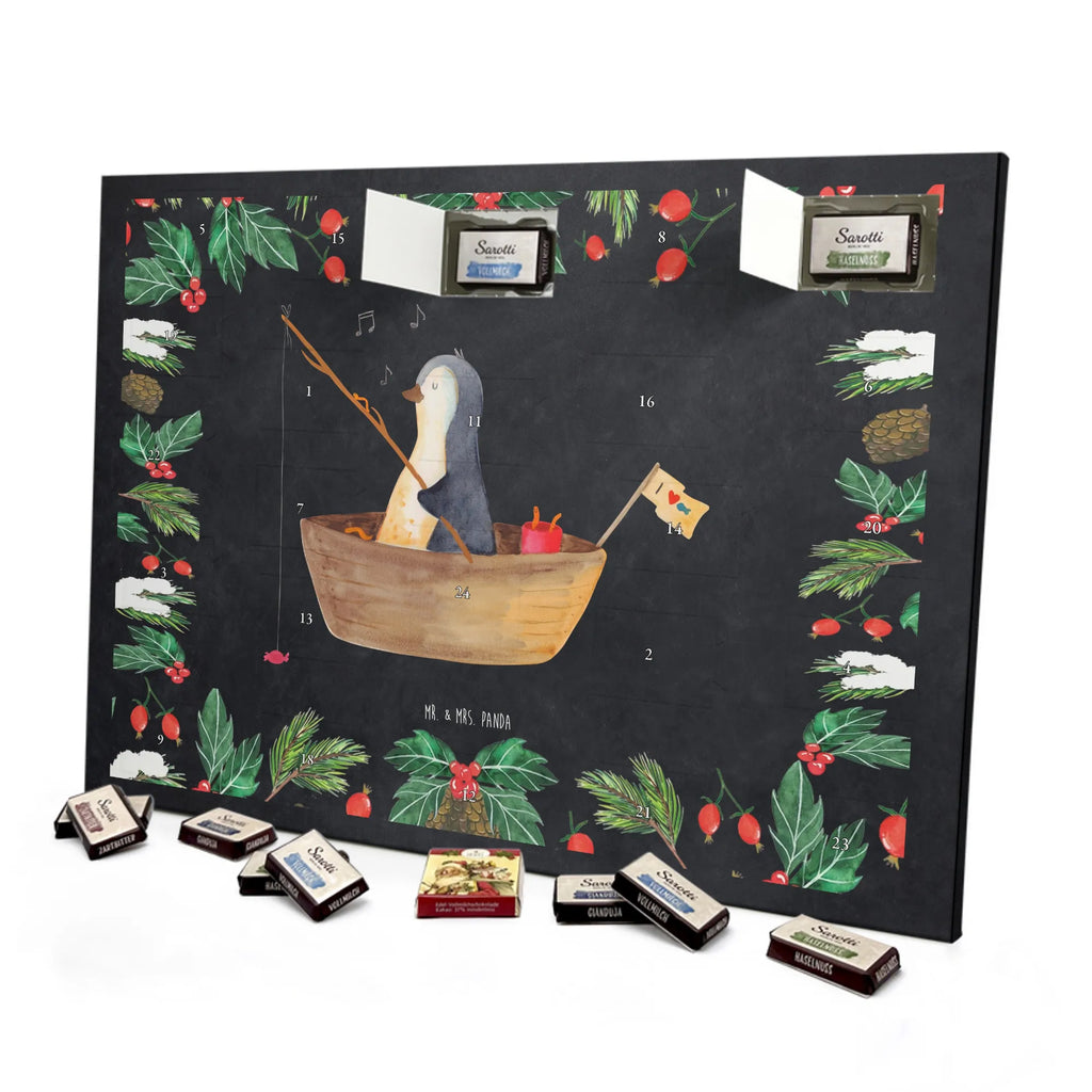 Chocolate advent calendar Penguin fishing boat North Pole, Penguins, divorce, love of life, separation, boat, enjoy, fishing boat, penguins, new beginning, fishing, gift idea heartache, new start