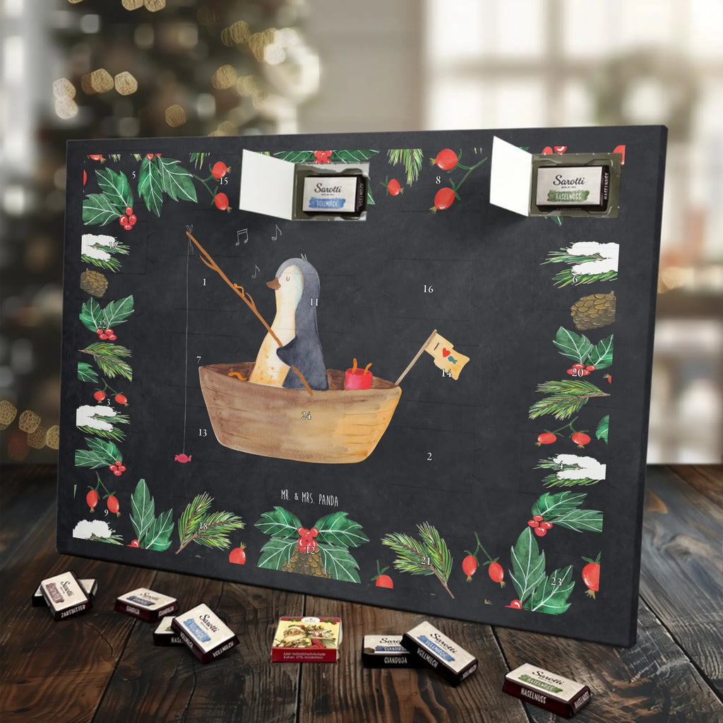 Chocolate advent calendar Penguin fishing boat North Pole, Penguins, divorce, love of life, separation, boat, enjoy, fishing boat, penguins, new beginning, fishing, gift idea heartache, new start