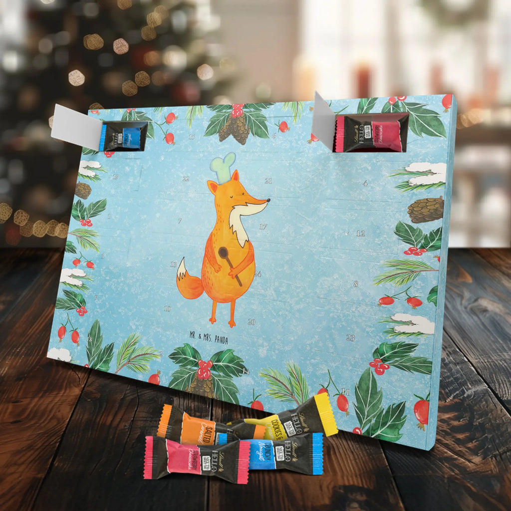 Chocolate advent calendar Fox A cook forest wildlife, clever as a fox, foxes, animal lover, Cook gift, Baker, Kitchen decoration, Slogan funny, Chefs, Kitchen slogan, Party slogan