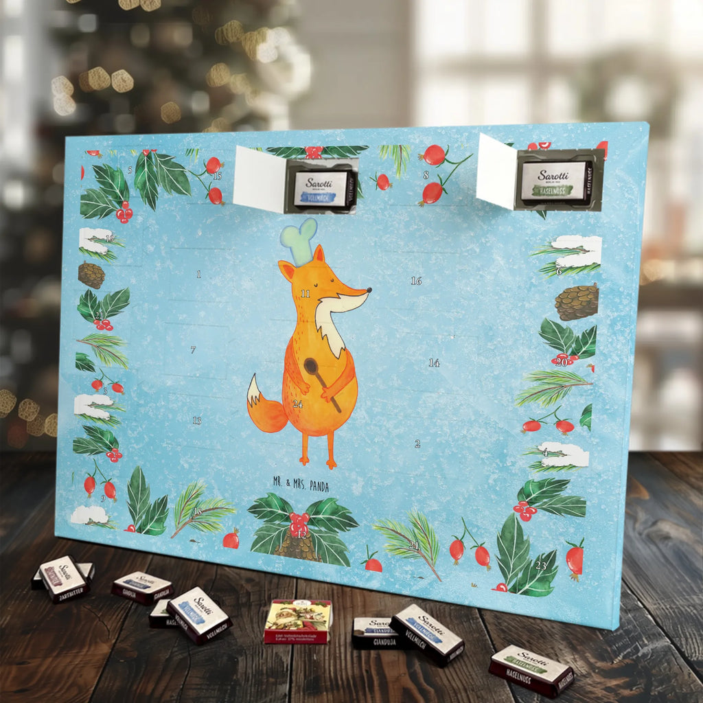Chocolate advent calendar Fox A cook forest wildlife, clever as a fox, foxes, animal lover, Cook gift, Baker, Kitchen decoration, Slogan funny, Chefs, Kitchen slogan, Party slogan