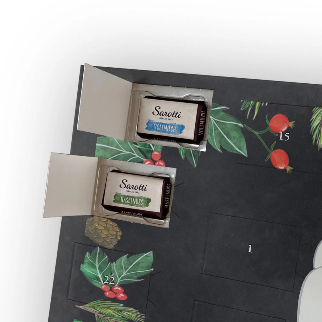 Chocolate advent calendar Bull Terrier Moment puppy, dog owner, purebred dog, dog breed, giving, animal lover, gift