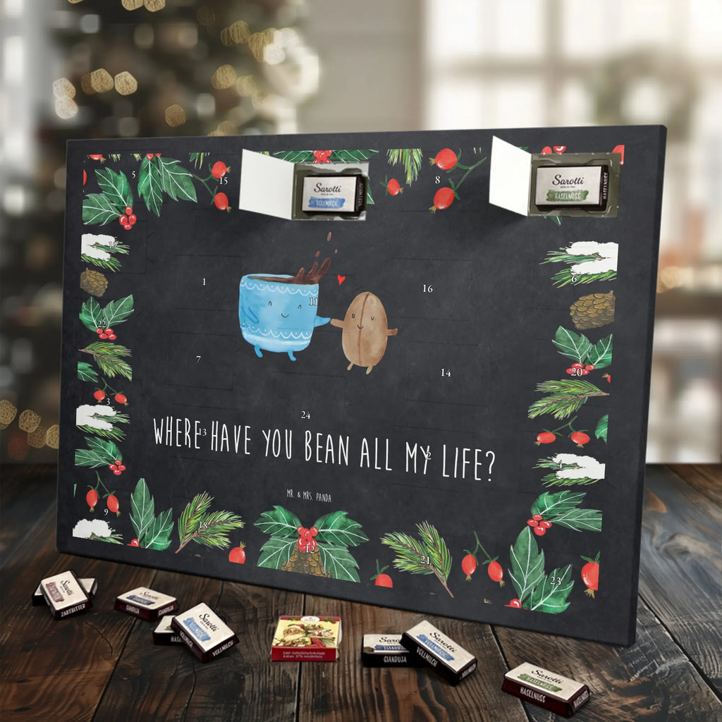 Chocolate advent calendar Coffee Bean gift ideas, gifts, cute, animal lover, funny sayings, small animals, cute animal motives, card, good mood, special gifts, hand drawn, pleasure, coffee bean, satisfaction