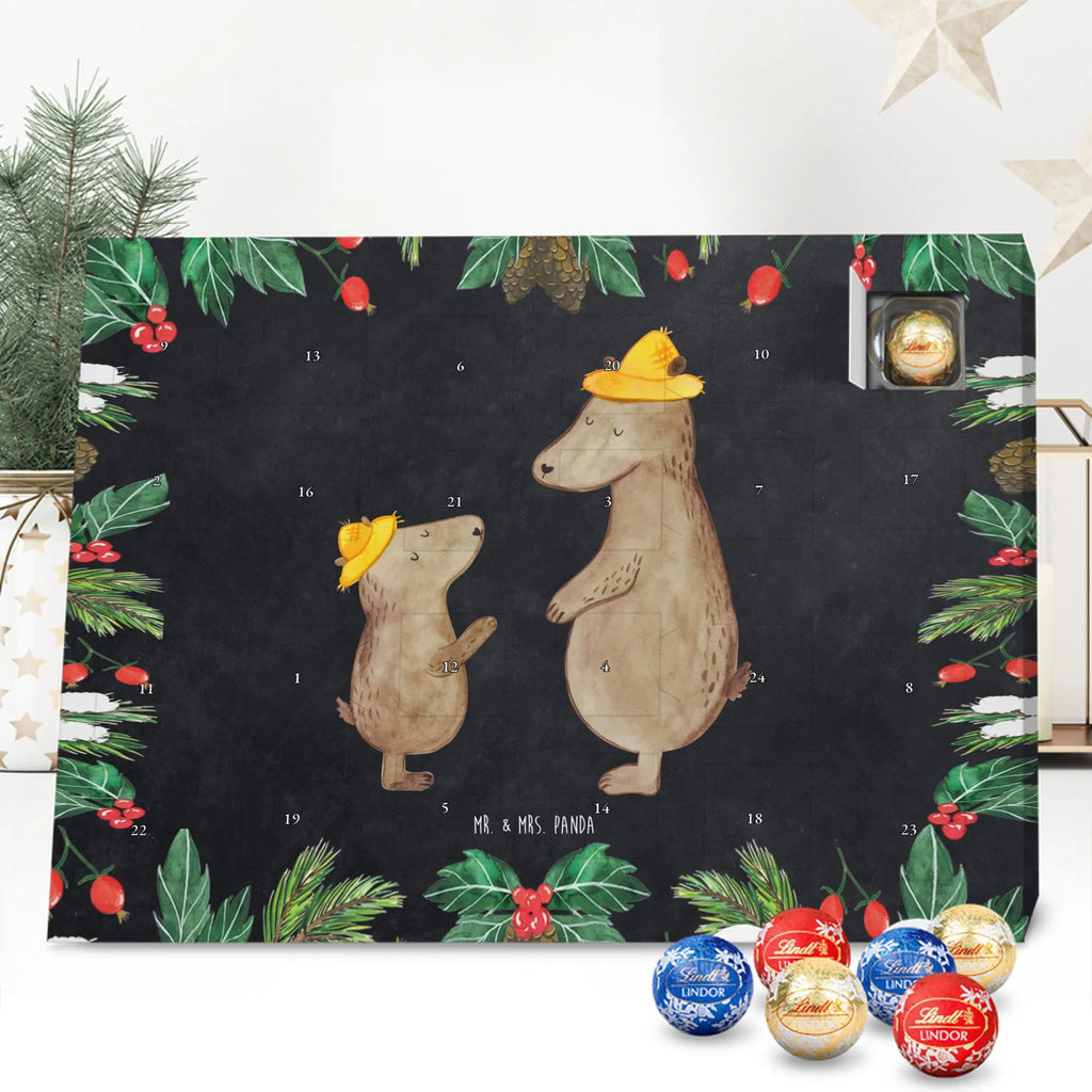 Chocolate advent calendar Bears with hats Father's Day, Mother's Day, favourite person, child, father-son, son, father, role model, children, father's day, sons