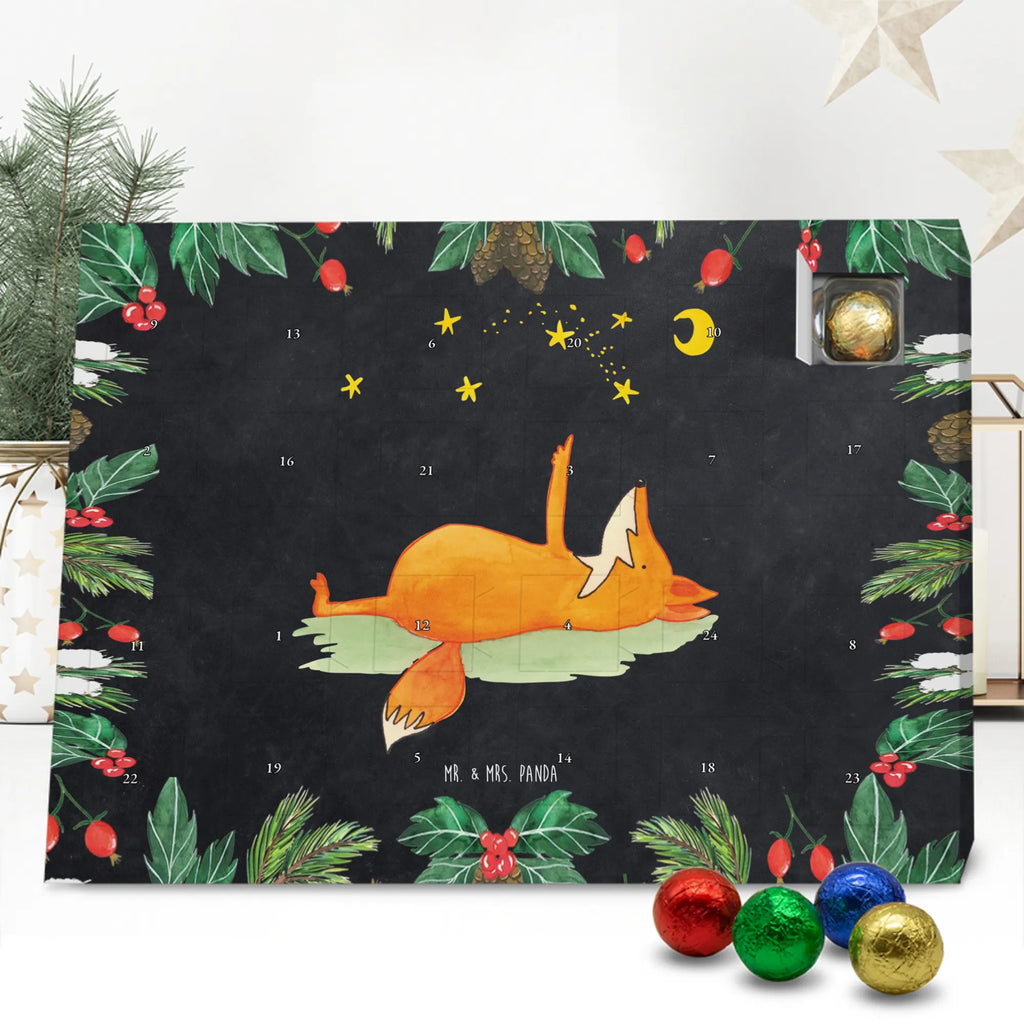 Chocolate advent calendar Fox Stars forest wildlife, clever as a fox, foxes, animal lover, Romance, Saying positive, words of consolation, Saying beautiful