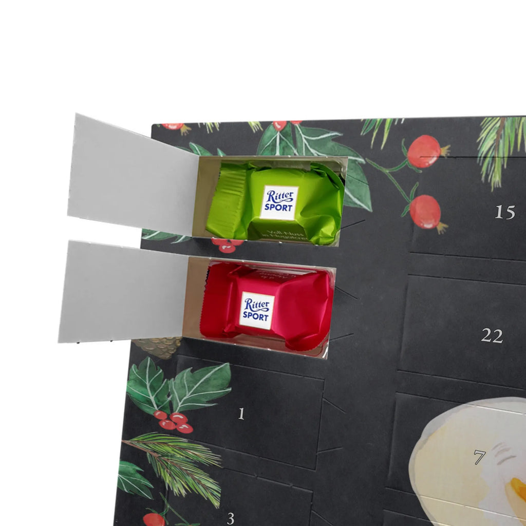 Chocolate advent calendar Fried egg egg gift ideas, gifts, small animals, good mood, cute, funny sayings, cute animal motives, hand drawn, special gifts, card, animal lover, nice, Egg, fried egg, day