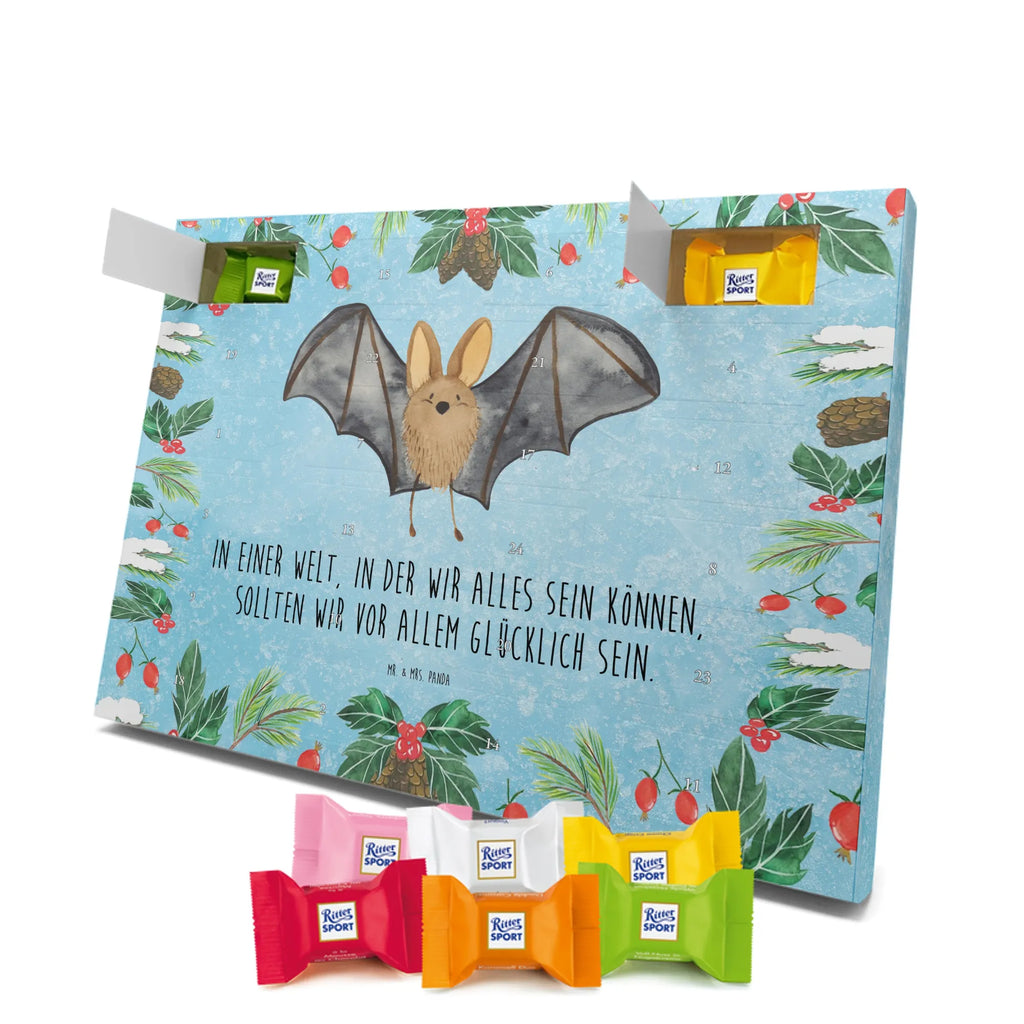 Chocolate advent calendar bat wing gift ideas, gifts, small animals, good mood, cute, funny sayings, cute animal motives, hand drawn, special gifts, card, animal lover