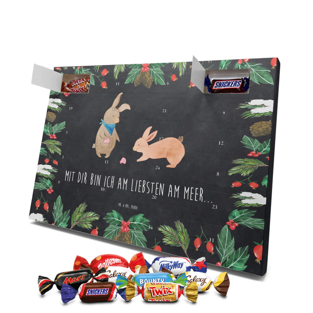 Chocolate advent calendar Bunnies with seashell Father's Day, Mother's Day, rabbits, girlfriends, collecting shells, girlfriend, shells, best friend