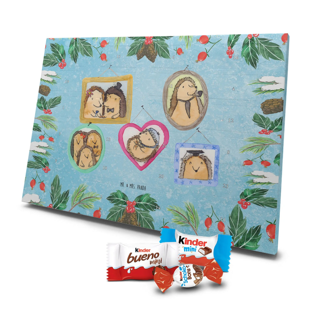 Chocolate advent calendar Hedgehog family Father's Day, Mother's Day, hedgehogs, pictures, solidarity, mum