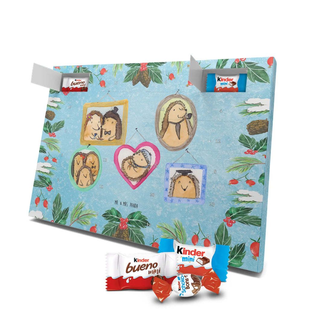Chocolate advent calendar Hedgehog family Father's Day, Mother's Day, hedgehogs, pictures, solidarity, mum