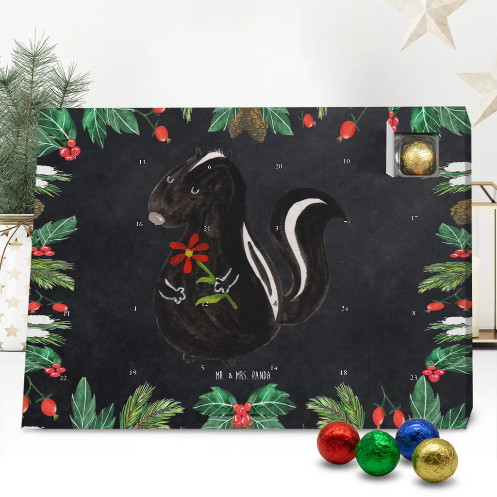 Chocolate advent calendar skunk flower wild animal, daydreamer, predator, dreamy, stink