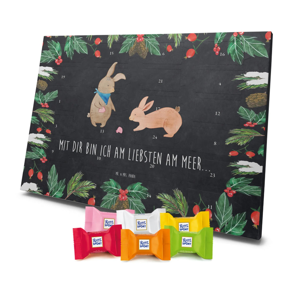 Chocolate advent calendar Bunnies with seashell Father's Day, Mother's Day, rabbits, girlfriends, collecting shells, girlfriend, shells, best friend