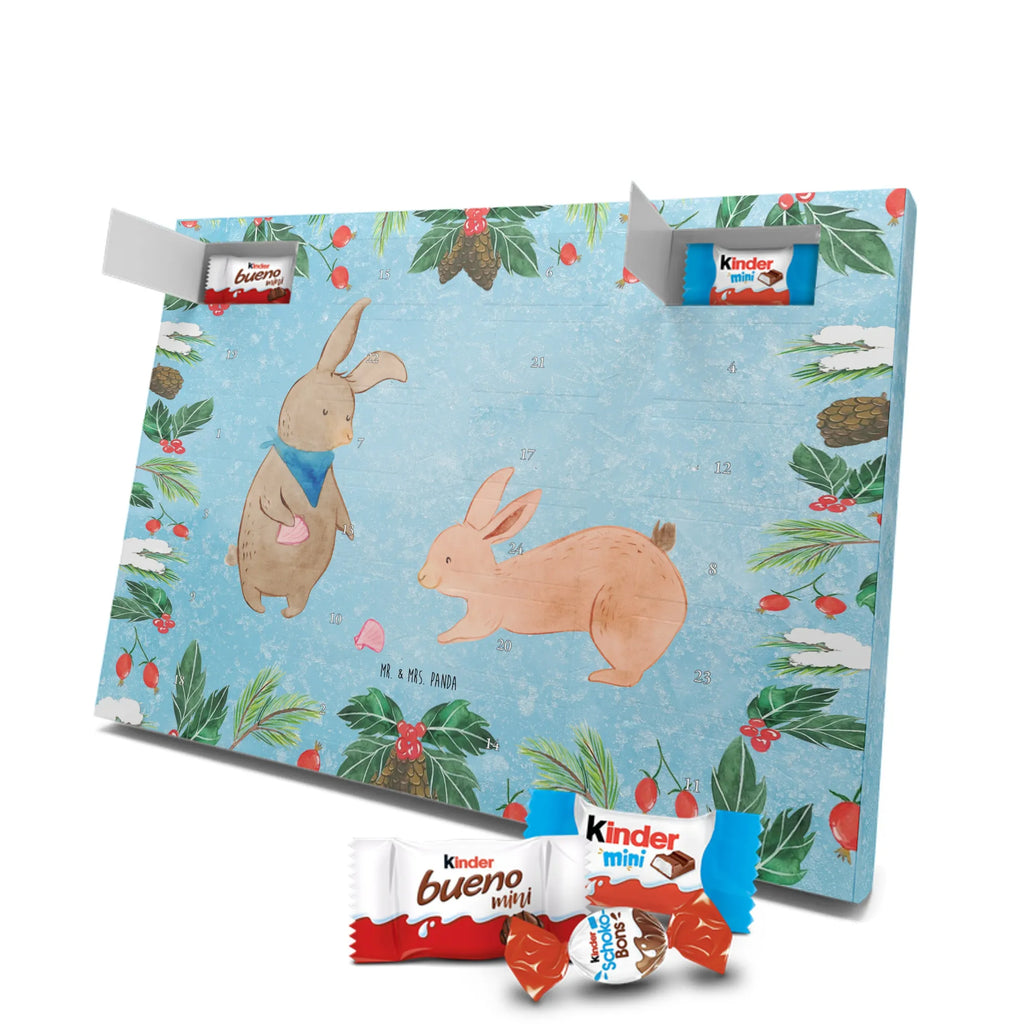 Chocolate advent calendar Bunnies with seashell Father's Day, Mother's Day, rabbits, girlfriends, collecting shells, girlfriend, shells, best friend