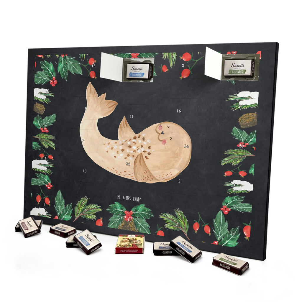 Chocolate advent calendar seal Lay gift ideas, gifts, small animals, good mood, cute, funny sayings, cute animal motives, hand drawn, special gifts, card, animal lover, sea animal, Baltic Sea, North Sea, joy, Seal, seals, laughter