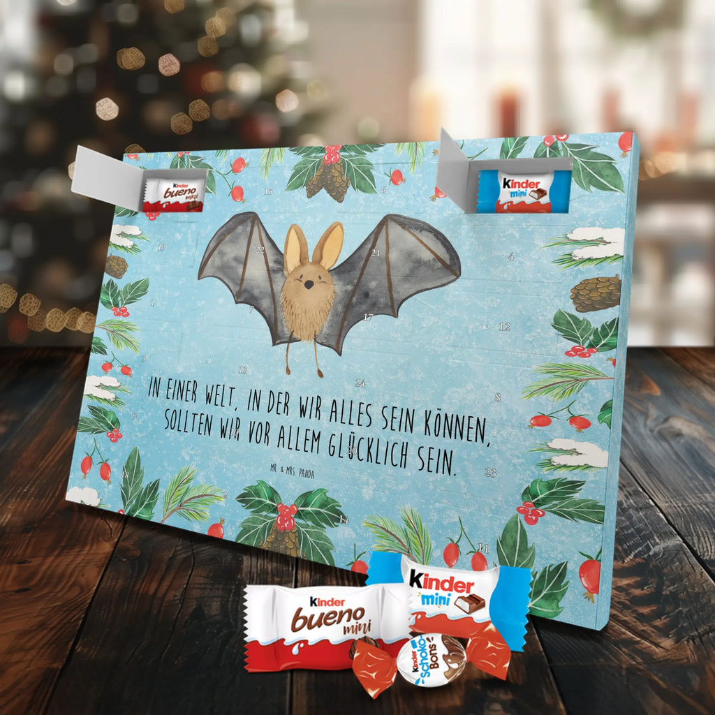 Chocolate advent calendar bat wing gift ideas, gifts, small animals, good mood, cute, funny sayings, cute animal motives, hand drawn, special gifts, card, animal lover