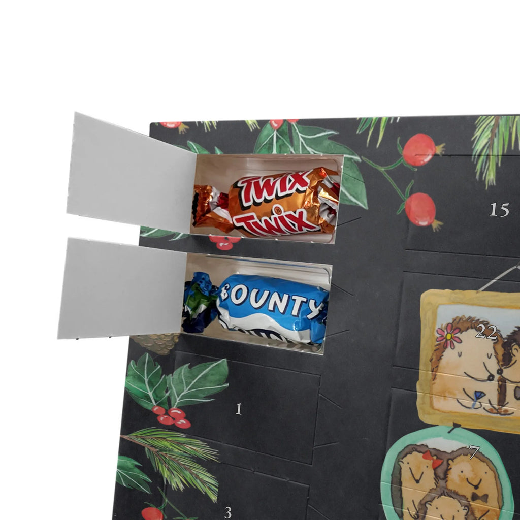 Chocolate advent calendar Hedgehog family Father's Day, Mother's Day, hedgehogs, pictures, solidarity, mum