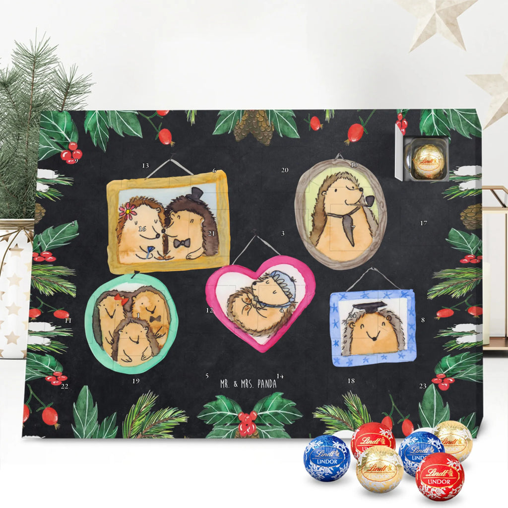 Chocolate advent calendar Hedgehog family Father's Day, Mother's Day, hedgehogs, pictures, solidarity, mum