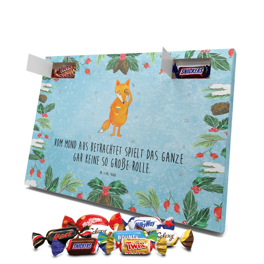 Chocolate advent calendar Fox lord forest wildlife, clever as a fox, foxes, animal lover, words of consolation, motivation saying, problem solving, lovesickness gift, saying funny